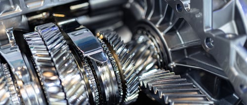 en automatgir i nærbilde